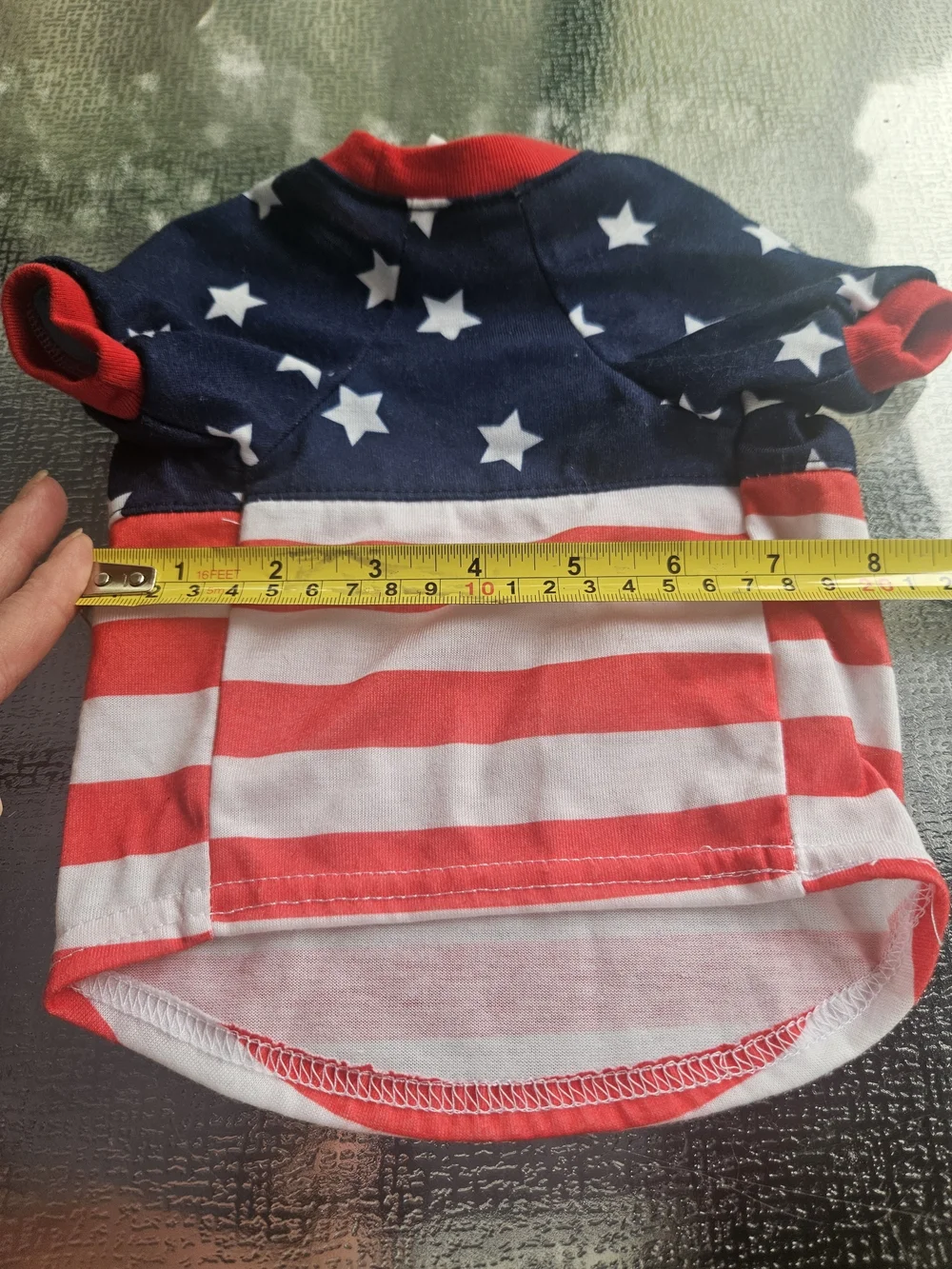 Top Paw Flag Dog Tee- Xs